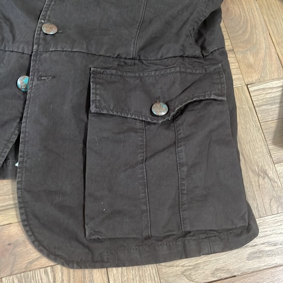 Sixty men’s military jacket brown distressed size European 50 small us 38 - Picture 4 of 9